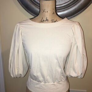 Express Cream Puff Sleeve Blouse